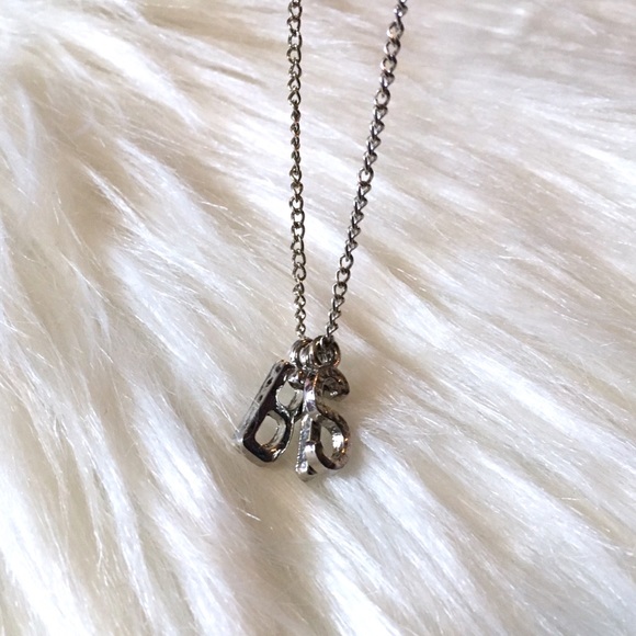 BTS Silver Chain Spellout Letters Necklace - Picture 5 of 7